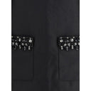 Taffeta embellished trim short Dress