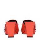 Orange Leather Platforms