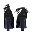 Black Fabric High Heel Pumps