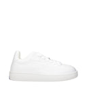 White Leather Low Tops