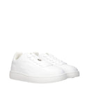 White Leather Low Tops