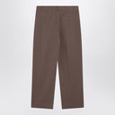 Pantalones de algodón color topo The Row