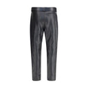 Hammered leather belted Pants