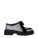 Gray Plastic Slip-On Loafers