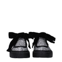 Gray Plastic Slip-On Loafers