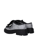 Gray Plastic Slip-On Loafers
