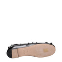 Black Leather Ballet Flats