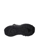 Black Fabric Chunky Sneakers