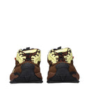 Brown Fabric Athletic Sneakers