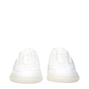 White Leather Low Tops