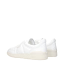 White Leather Low Tops