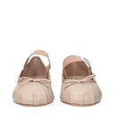 Pink Leather Ballet Flats
