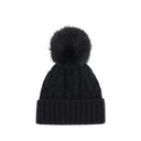 Cashmere blend Hat with pom-pon
