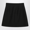 Valentino Black mini skirt with V Gold detail