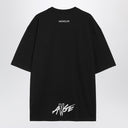 Moncler X A$AP Rocky Black cotton T-shirt with logo patch