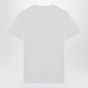 Camiseta blanca de cuello redondo Moncler con estampado de logo