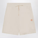 Pantalones cortos de algodón blanco marfil Moncler Genius