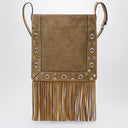 Valentino Garavani Beige Nellcôte bag in suede with fringes