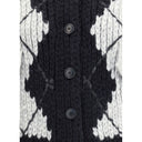 Wool argyle-patterned Cardigan
