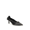 Leather logo Pumps