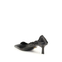 Leather logo Pumps