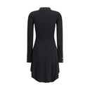 Zippered jersey biker Dress