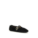 Gancini-embellished Ballerinas