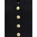 Ribbed and braided Cardigan