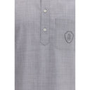 Virgin wool poplin polo Shirt