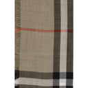 Check Reversible Wool and Silk Scarf