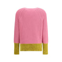 Color block wool Sweater