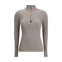 Zipped high neck Top