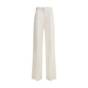 Cream Silk Pants
