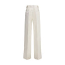 Cream Silk Pants