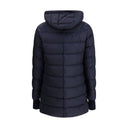 Hooded Down Jacket in dark blue