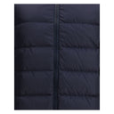 Hooded Down Jacket in dark blue