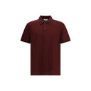 Polo with striped detail