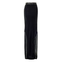Black Viscose Skirt