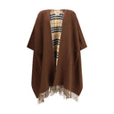 Reversible check wool cashmere Cape
