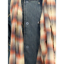 Denim Down Jacket With Scarf
