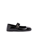 Leather Locker Ballerina Flats