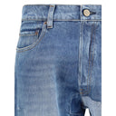 Blue Cotton Jeans