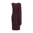 Jersey midi Dress with scarf