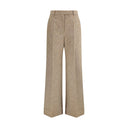 Palazzo Trousers in Bottonato Natté