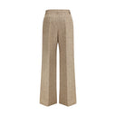 Palazzo Trousers in Bottonato Natté