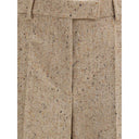 Palazzo Trousers in Bottonato Natté