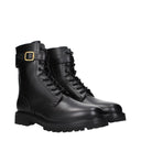 Black Leather Ankle Boots