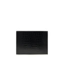 Crocodile print leather Pouch
