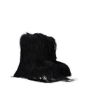 Black Fur Ankle Boots