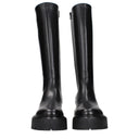 Black Leather Ankle Boots